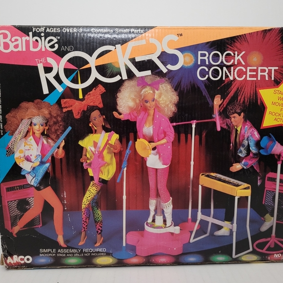 Barbie Other - Vintage 1986 Barbie and The Rockers Concert #7743